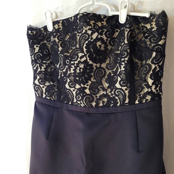 Ann Taylor Strapless Lace Bodice Dress - Picture 2 of 8